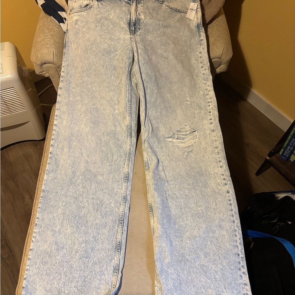 GAP Light Blue Flare & Wide Leg Jeans